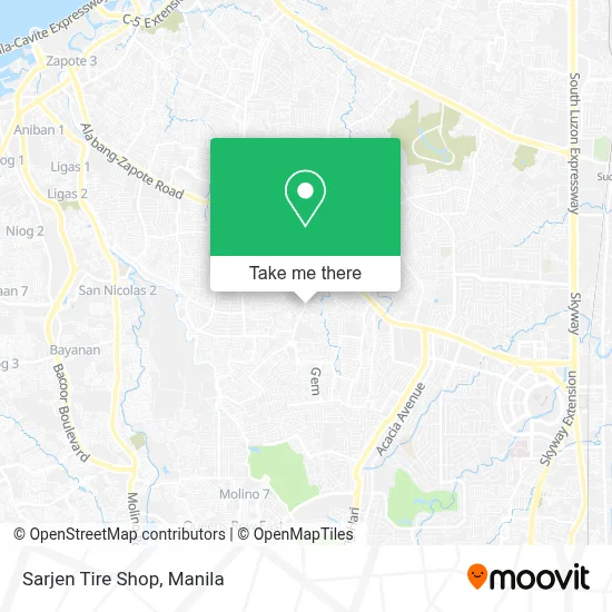 Sarjen Tire Shop map
