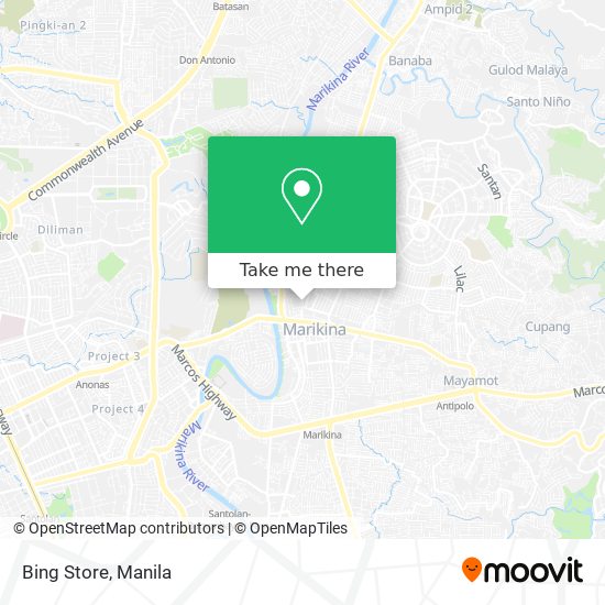 Bing Store map