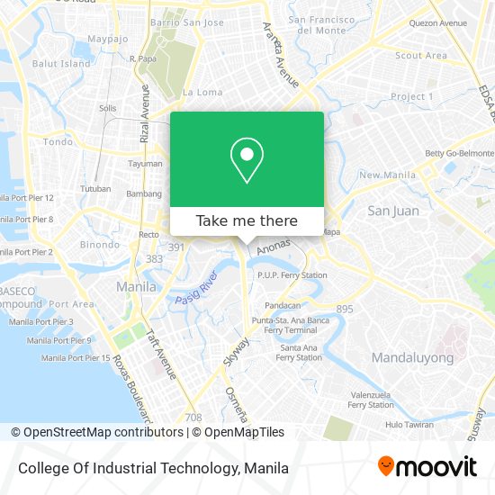 College Of Industrial Technology map