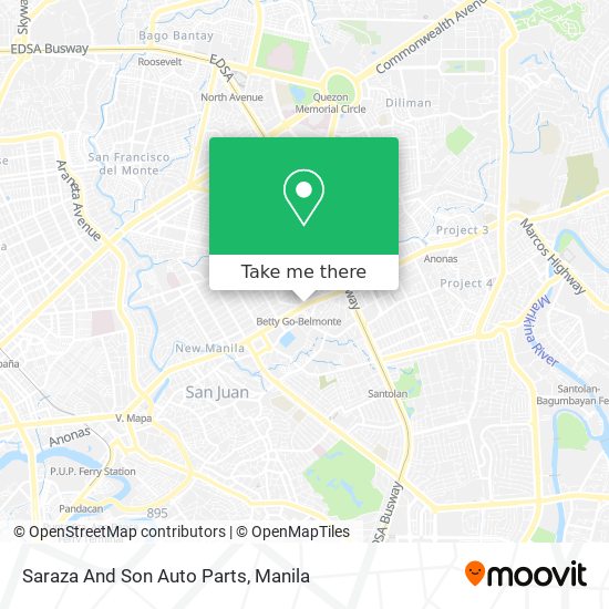 Saraza And Son Auto Parts map