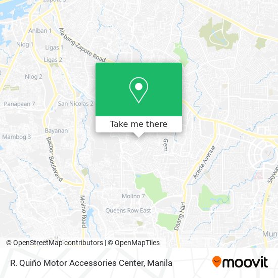 R. Quiño Motor Accessories Center map