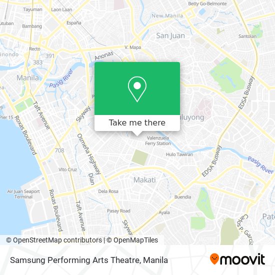 Samsung Performing Arts Theatre map