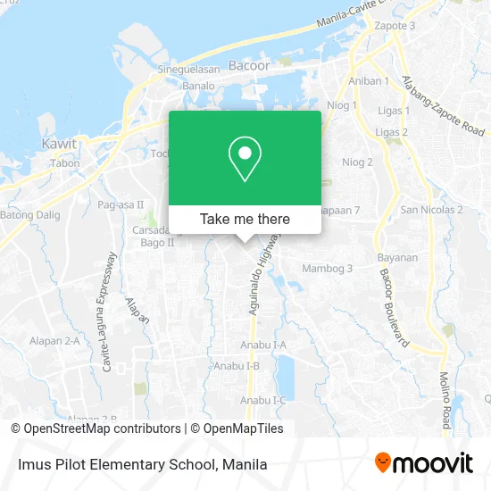 Imus Pilot Elementary School map