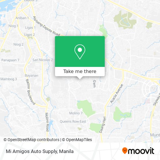 Mi Amigos Auto Supply map