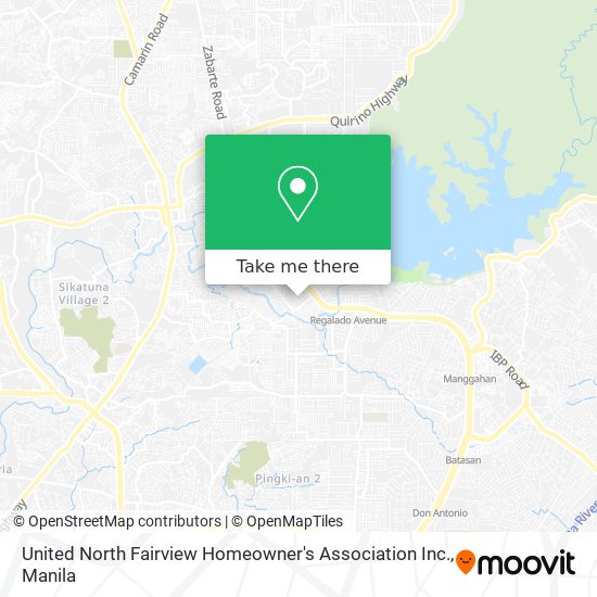 United North Fairview Homeowner's Association Inc. map