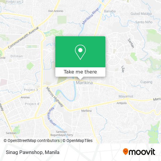 Sinag Pawnshop map