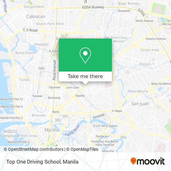 Top One Driving School map