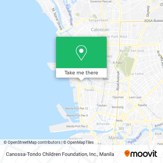 Canossa-Tondo Children Foundation, Inc. map