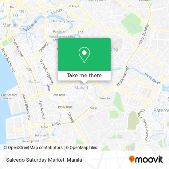 Salcedo Saturday Market map