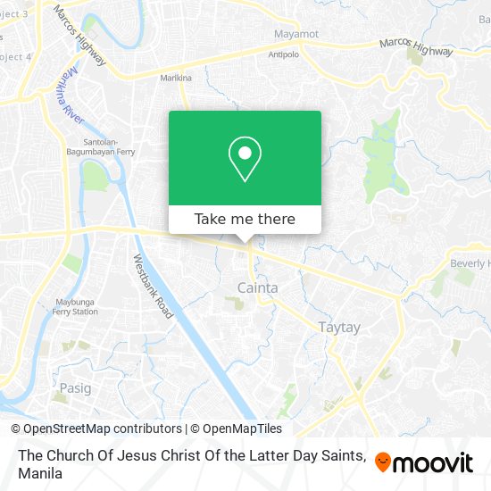 The Church Of Jesus Christ Of the Latter Day Saints map
