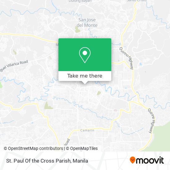 St. Paul Of the Cross Parish map