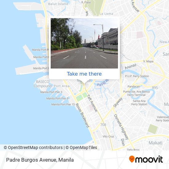 Padre Burgos Avenue map