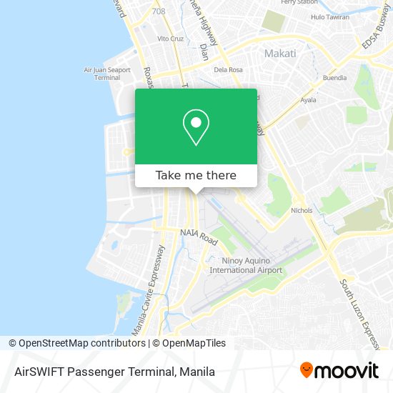 AirSWIFT Passenger Terminal map