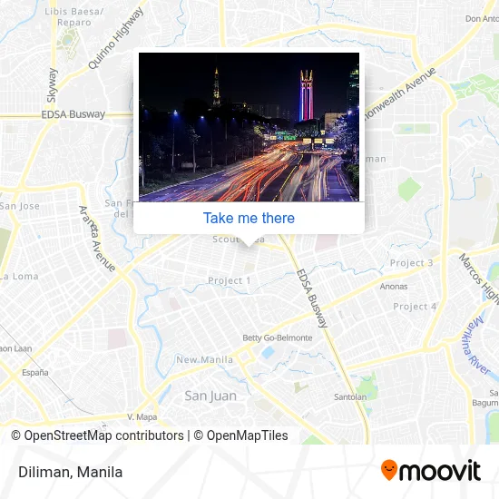Diliman map