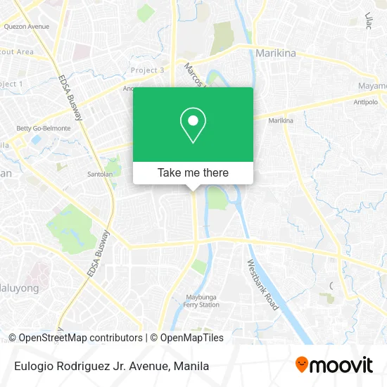 Eulogio Rodriguez Jr. Avenue map