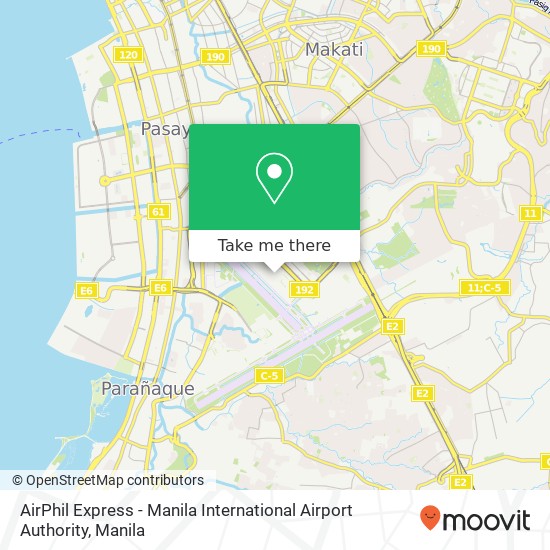 AirPhil Express - Manila International Airport Authority map