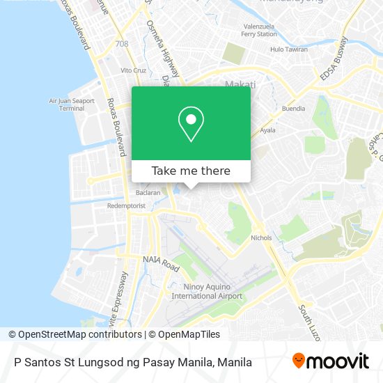 P Santos St Lungsod ng Pasay Manila map