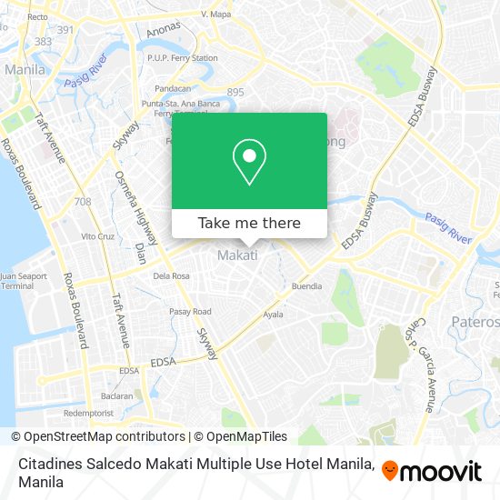 Citadines Salcedo Makati Multiple Use Hotel Manila map