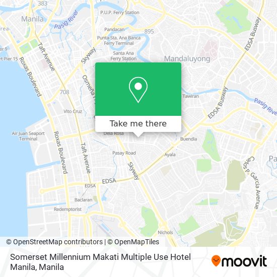 Somerset Millennium Makati Multiple Use Hotel Manila map