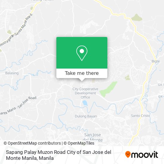 Sapang Palay Muzon Road City of San Jose del Monte Manila map