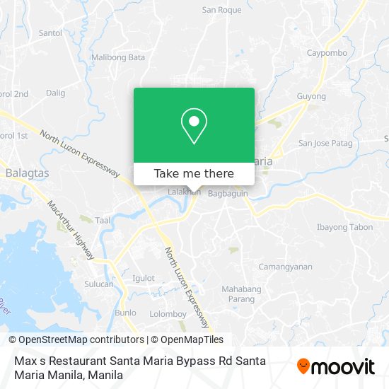 Max s Restaurant Santa Maria Bypass Rd Santa Maria Manila map