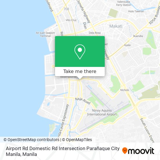 Airport Rd Domestic Rd Intersection Parañaque City Manila map