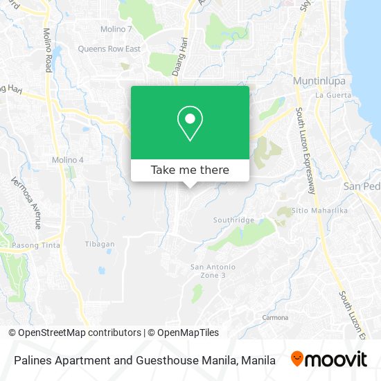 Palines Apartment and Guesthouse Manila map