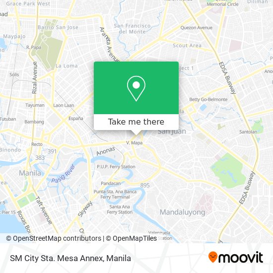 SM City Sta. Mesa Annex map