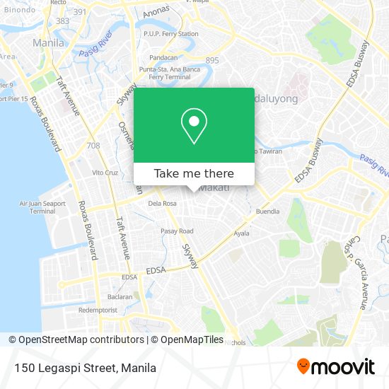 150 Legaspi Street map