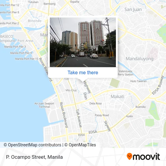 P. Ocampo Street map