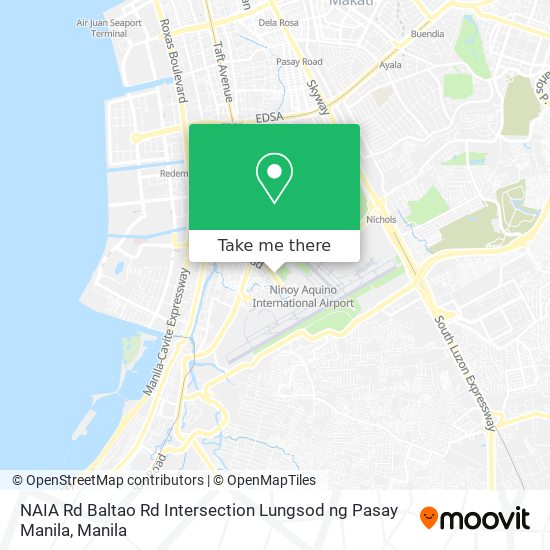 NAIA Rd Baltao Rd Intersection Lungsod ng Pasay Manila map