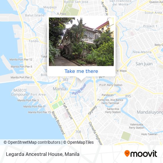 Legarda Ancestral House map