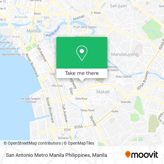 San Antonio Metro Manila Philippines map