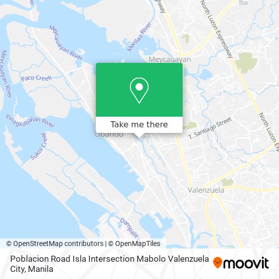Poblacion Road Isla Intersection Mabolo Valenzuela City map