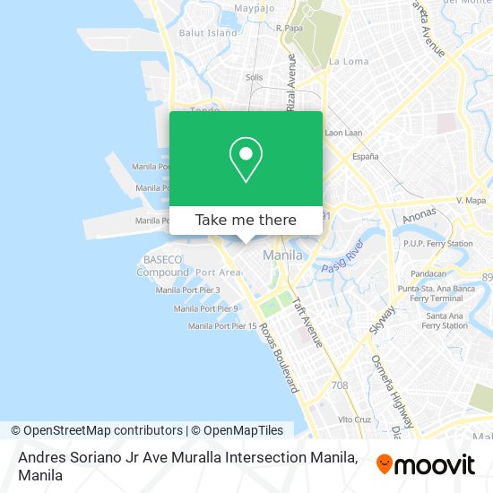 Andres Soriano Jr Ave Muralla Intersection Manila map