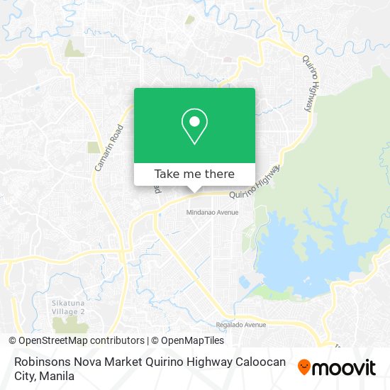 Robinsons Nova Market Quirino Highway Caloocan City map