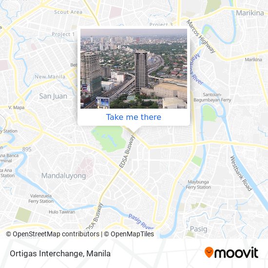 How to get to Robinsons Galleria Ortigas in Quezon City by Bus or Train?