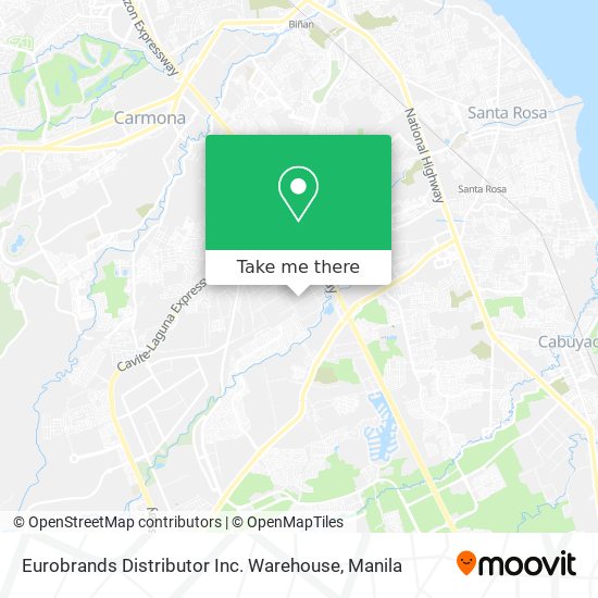Eurobrands Distributor Inc. Warehouse map