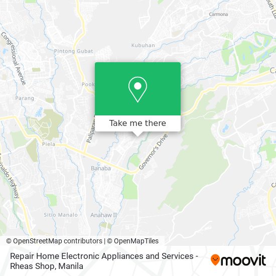 Repair Home Electronic Appliances and Services - Rheas Shop map