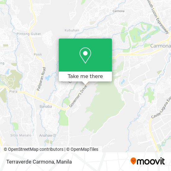 Terraverde Carmona map