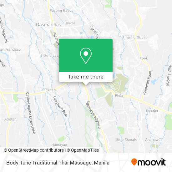 Body Tune Traditional Thai Massage map
