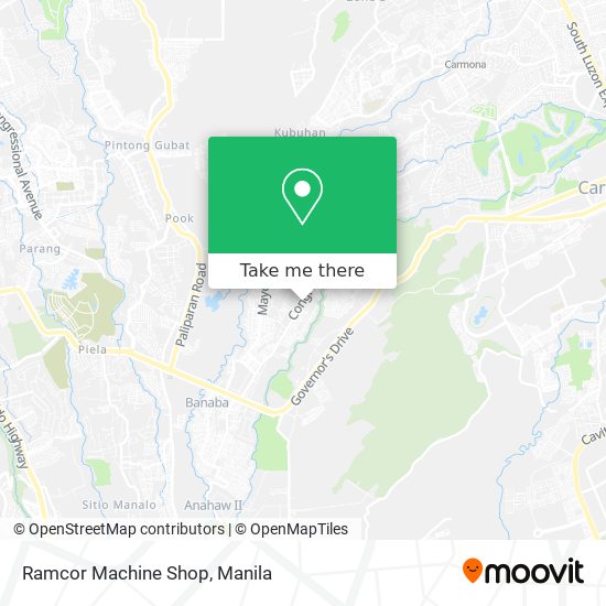 Ramcor Machine Shop map