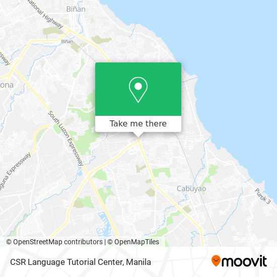 CSR Language Tutorial Center map