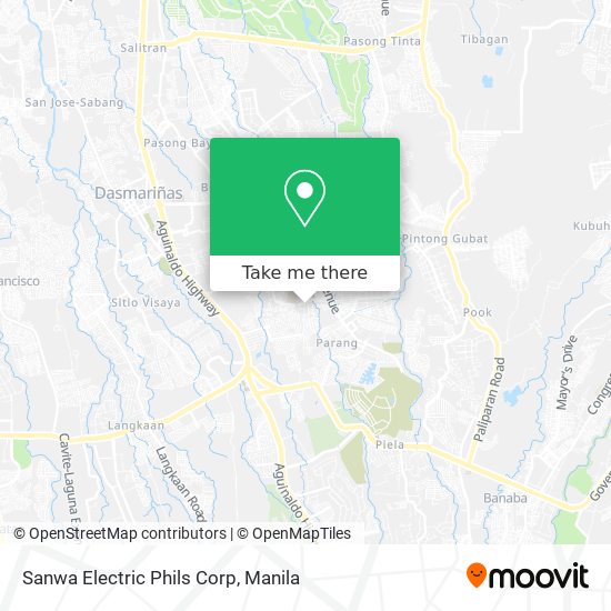 Sanwa Electric Phils Corp map