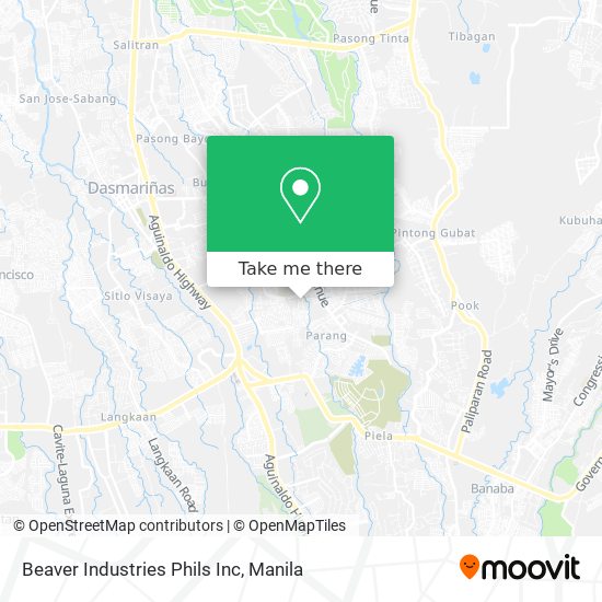 Beaver Industries Phils Inc map