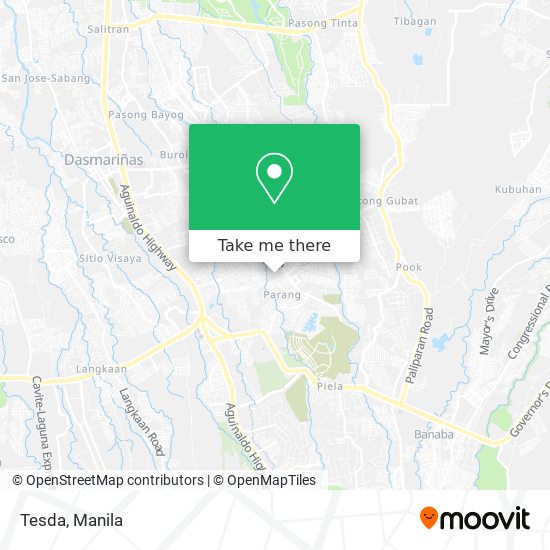 Tesda map