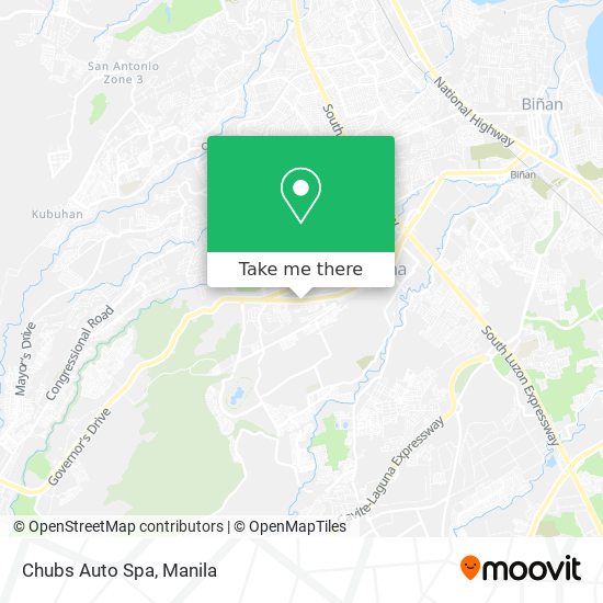 Chubs Auto Spa map