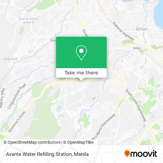 Avante Water Refilling Station map