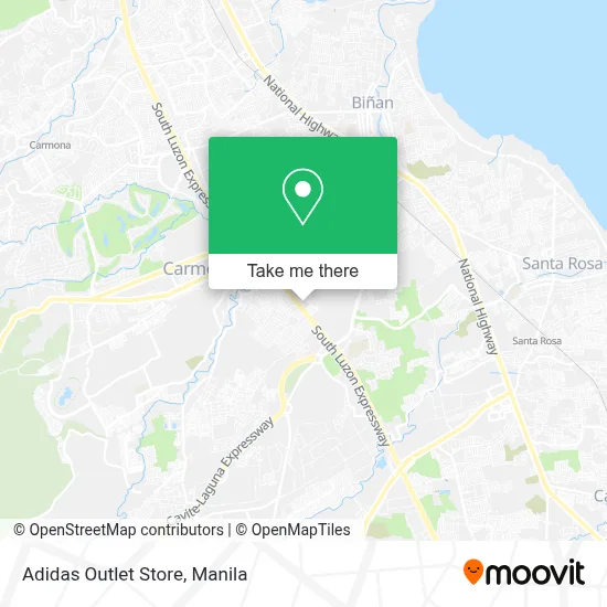 adidas Outlet Store map