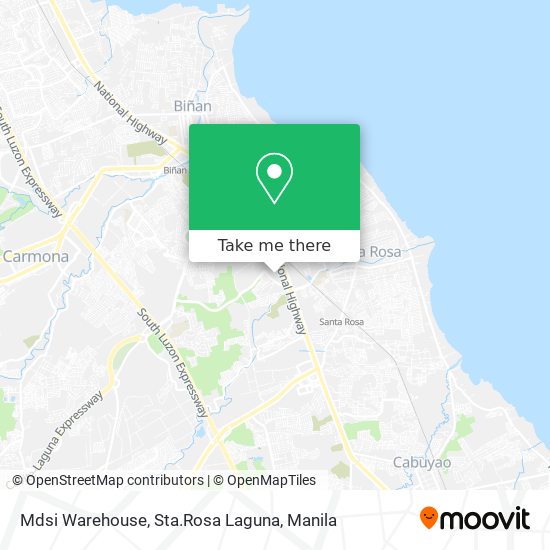 Mdsi Warehouse, Sta.Rosa Laguna map